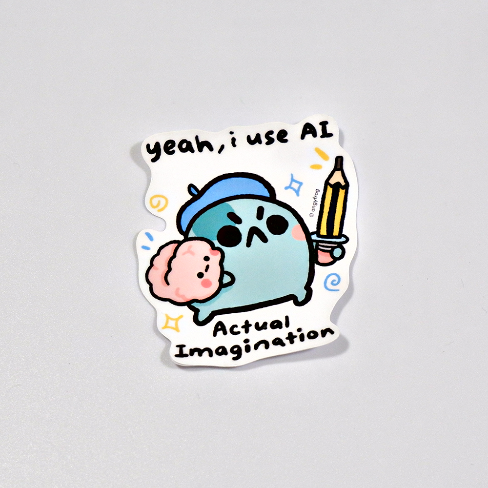 i use AI - sticker