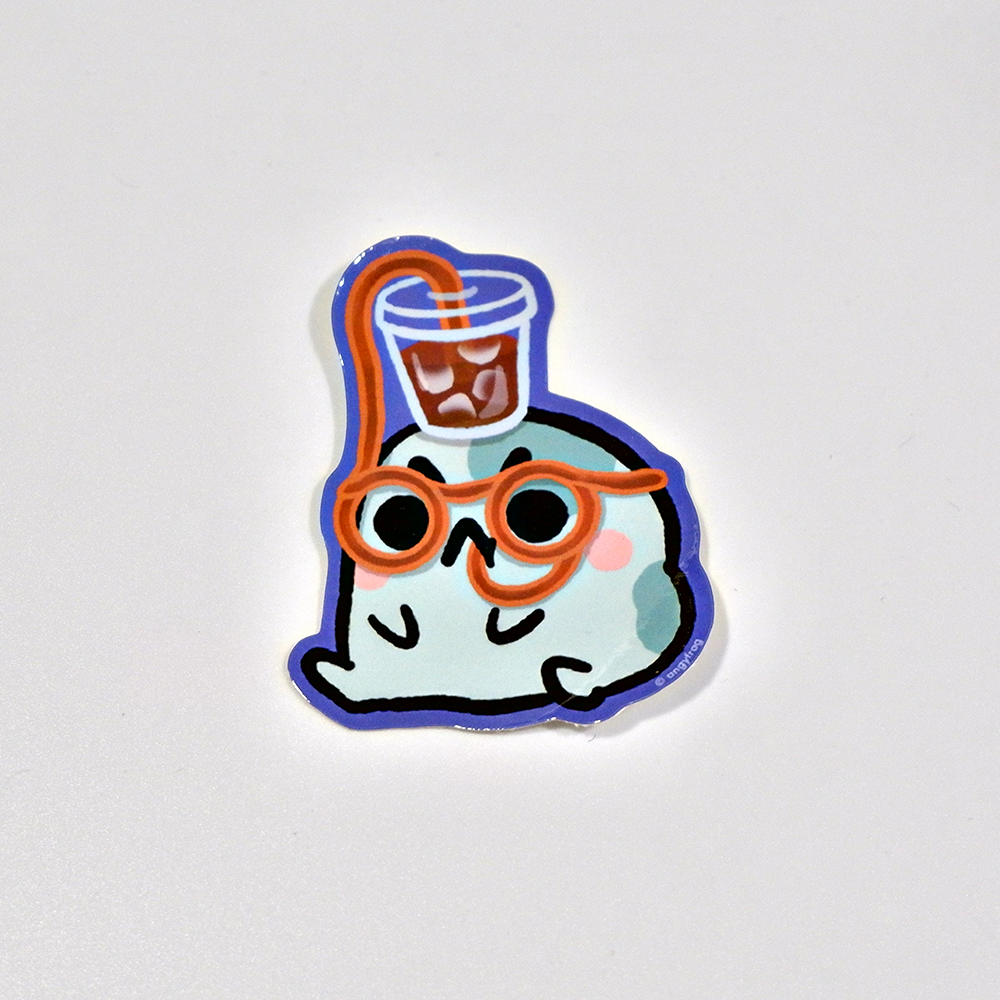 coffee head - sticker
