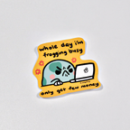 frogging busy - sticker