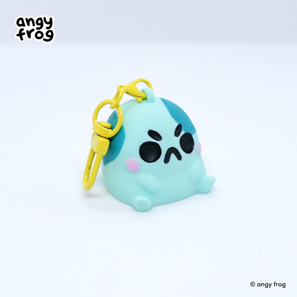 angyfrog 3D printed keychain