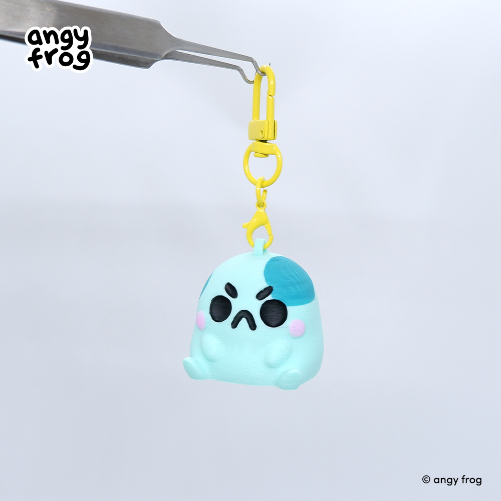 angyfrog 3D printed keychain