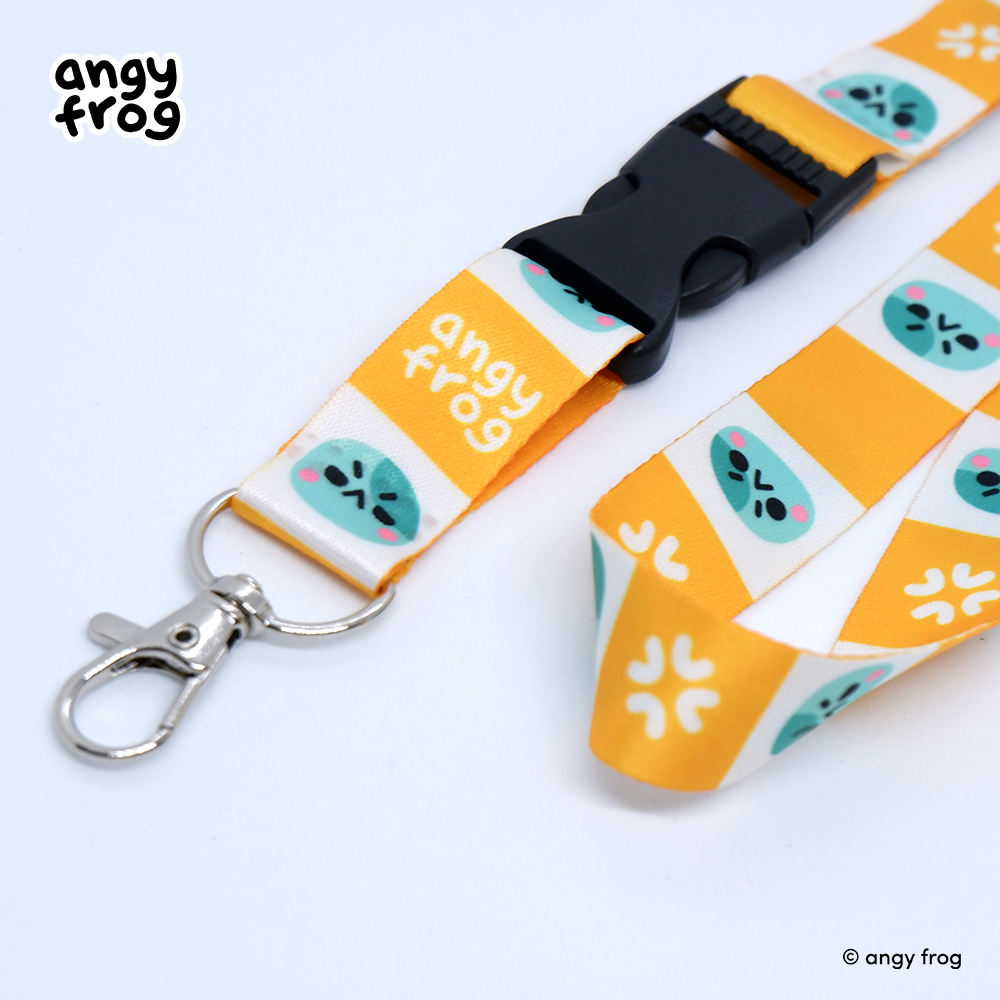 angyfrog pattern lanyard