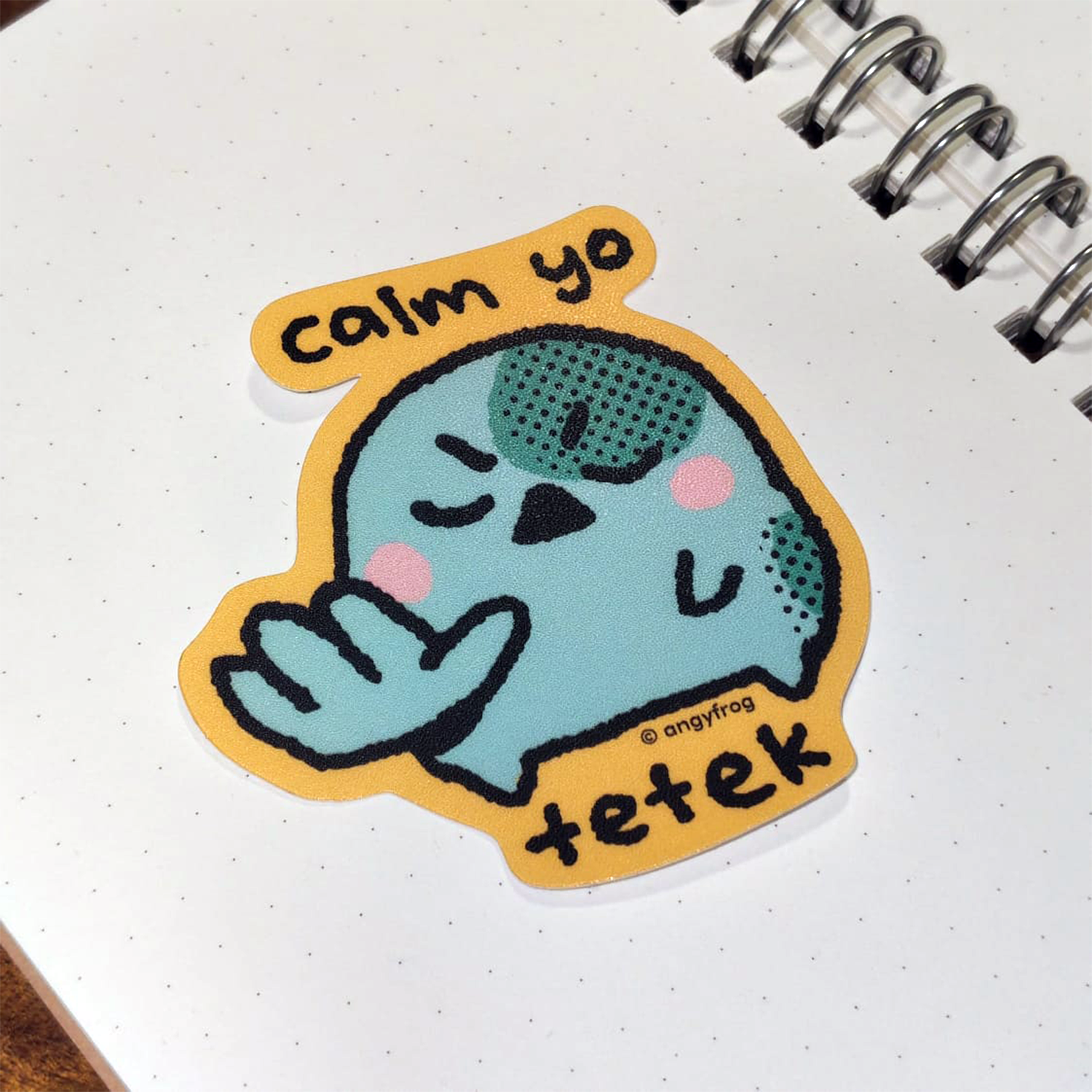 calm yo tetek - sticker