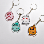 Hanging frogs keychain
