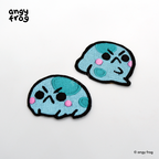angyfrog embroidered patches