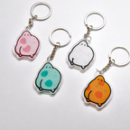 Hanging frogs keychain