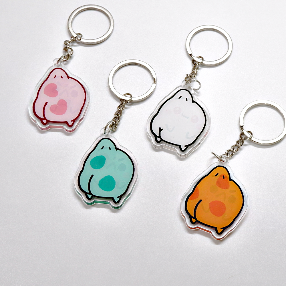 Hanging frogs keychain