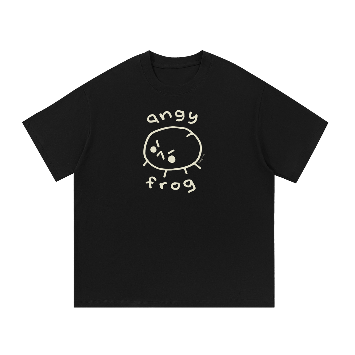 angyfrog doodle - cotton t-shirt