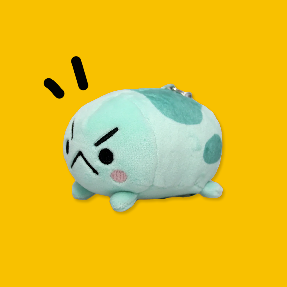 Angyfrog plush keychain