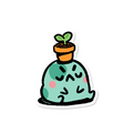 plant head - sticker