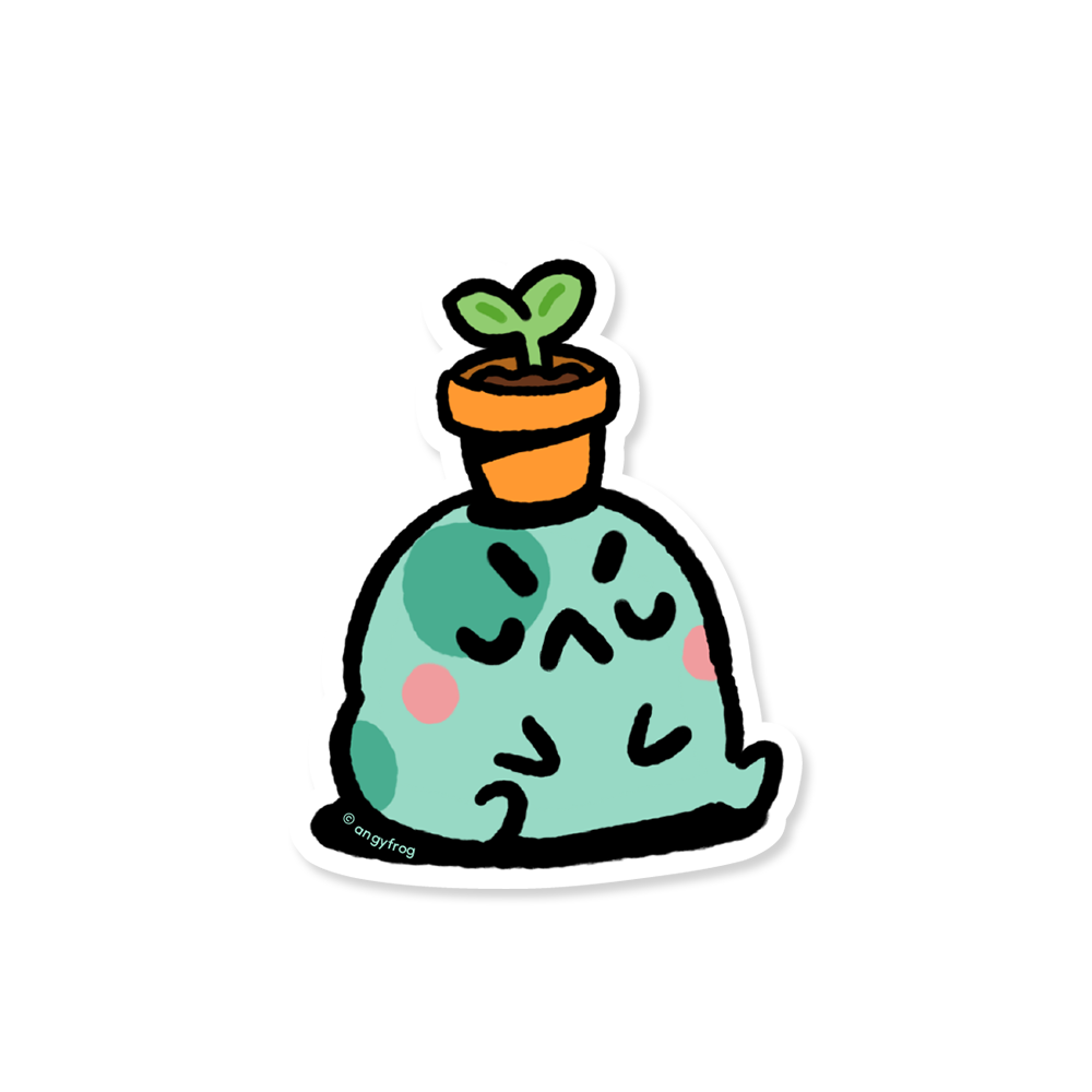 plant head - sticker