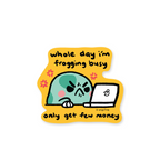 frogging busy - sticker