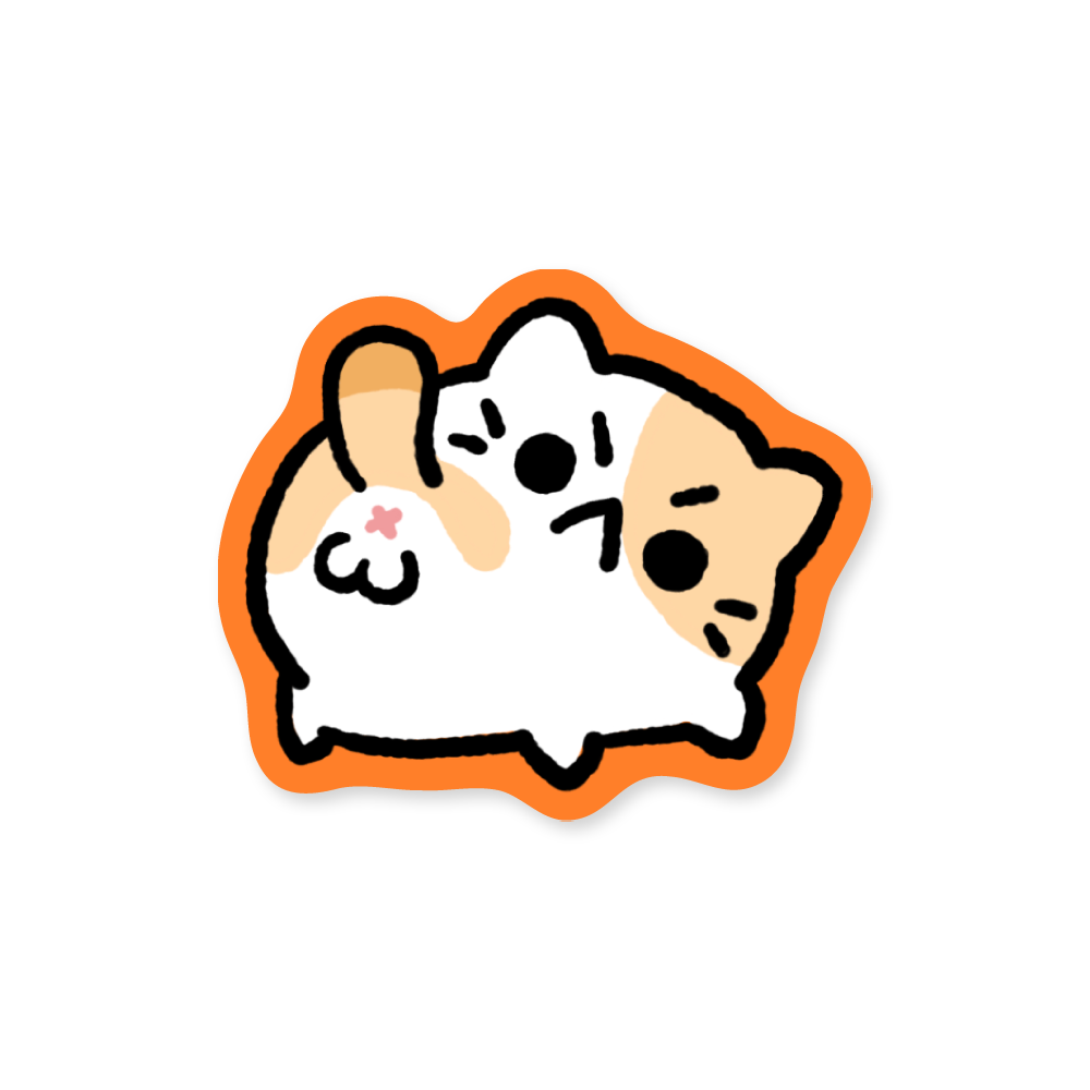 angycat butt - sticker