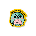 kepala otak kau - sticker