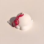 albino frog 3D printed keychain