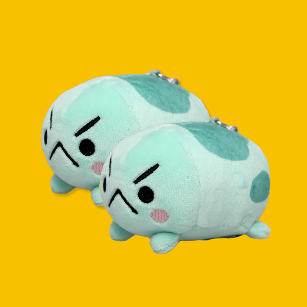 Angyfrog plush keychain