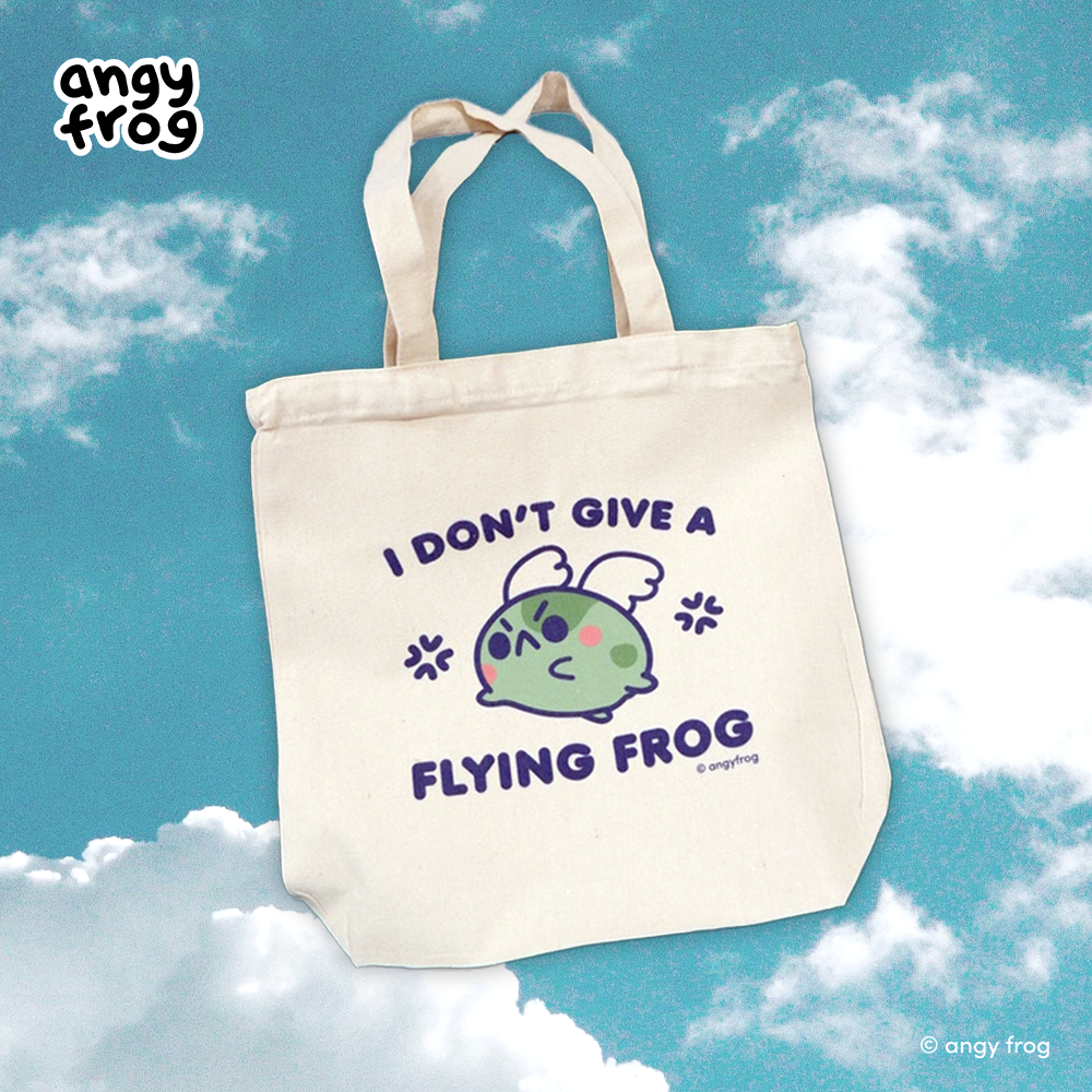 Flying Frog tote bag 10oz